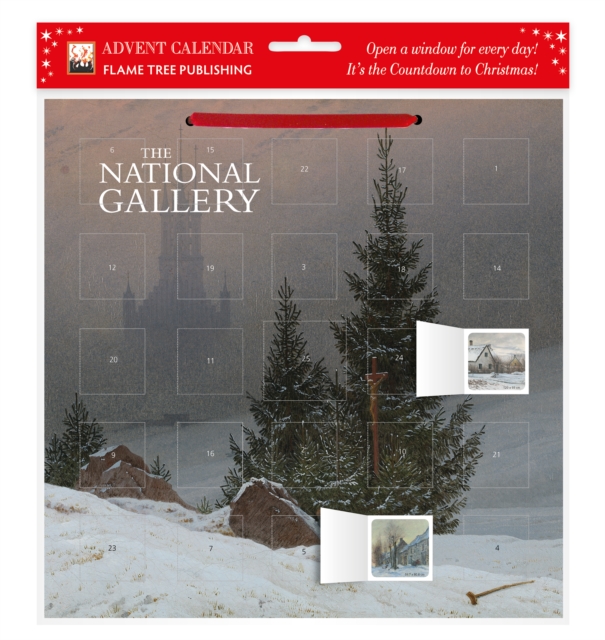 National Gallery: Trafalgar Square at Christmas Advent Calendar (with stickers), Calendar Book
