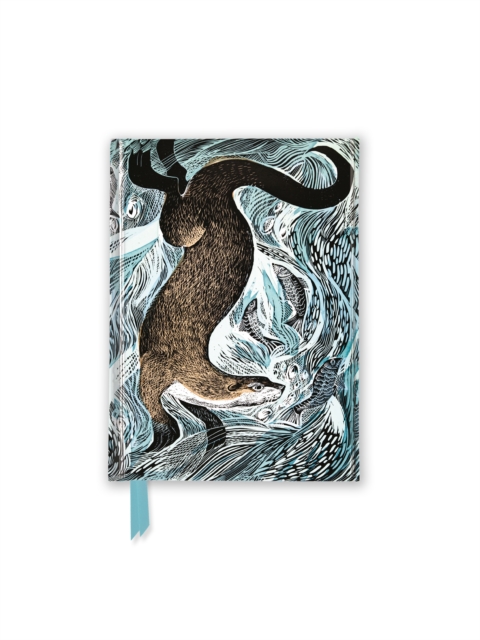 Angela Harding: Fishing Otter (Foiled Pocket Journal), Notebook / blank book Book