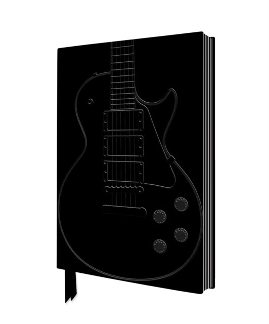 Black Gibson Guitar Artisan Art Notebook (Flame Tree Journals), Notebook / blank book Book