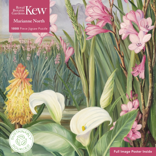 Adult Sustainable Jigsaw Puzzle Kew Gardens: Marianne North: Beauties of the Swamps at Tulbagh : 1000-pieces. Ethical, Sustainable, Earth-friendly, Jigsaw Book