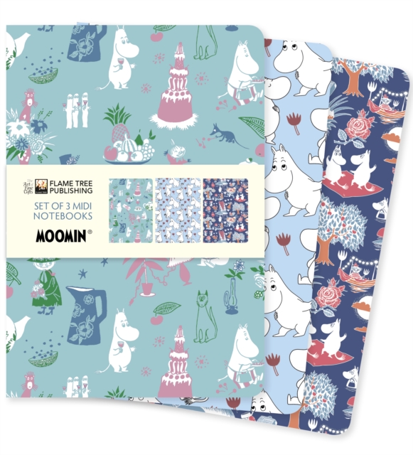 Moomin Classics Set of 3 Midi Notebooks, Notebook / blank book Book