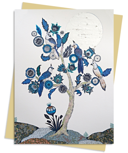 Alexandra Milton: Silver Tree of life with Four White-throated Magpies Greeting Card Pack : Pack of 6, Cards Book