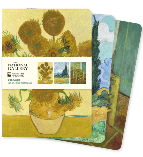 National Gallery: Van Gogh Set of 3 Midi Notebooks, Notebook / blank book Book