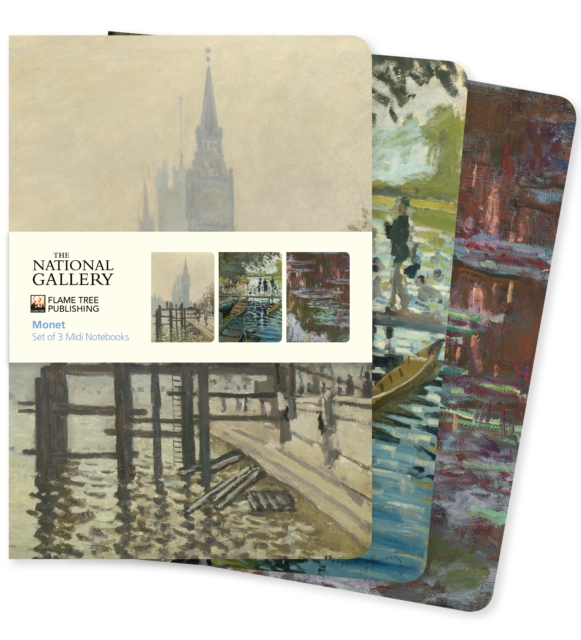 National Gallery: Monet Set of 3 Midi Notebooks, Notebook / blank book Book