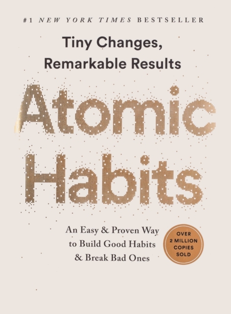 Atomic Habits : An Easy & Proven Way to Build Good Habits & Break Bad Ones by James Clear Notebook Paperback with 8.5 x 11 in 100 pages, Hardback Book