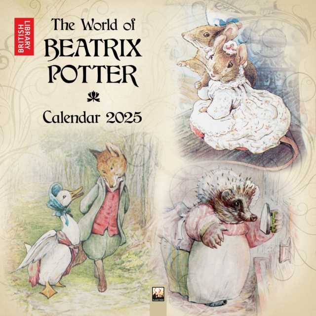 British Library: Beatrix Potter Wall Calendar 2025 (Art Calendar), Calendar Book