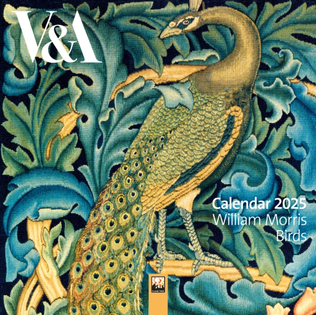 V&A: William Morris Birds Mini Wall Calendar 2025 (Art Calendar), Calendar Book