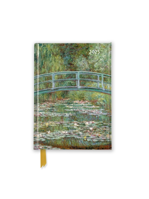 Claude Monet: Bridge over a Pond of Water Lilies 2025 Luxury Pocket Diary Planner - Week to View, Diary or journal Book