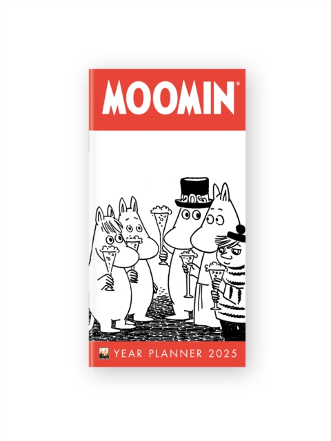 Moomin 2025 Year Planner - Month to View, Diary or journal Book