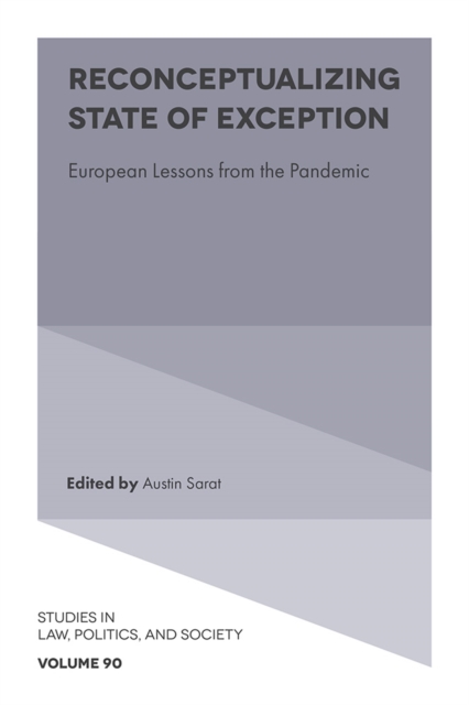 Reconceptualizing State of Exception : European Lessons from the Pandemic, Hardback Book