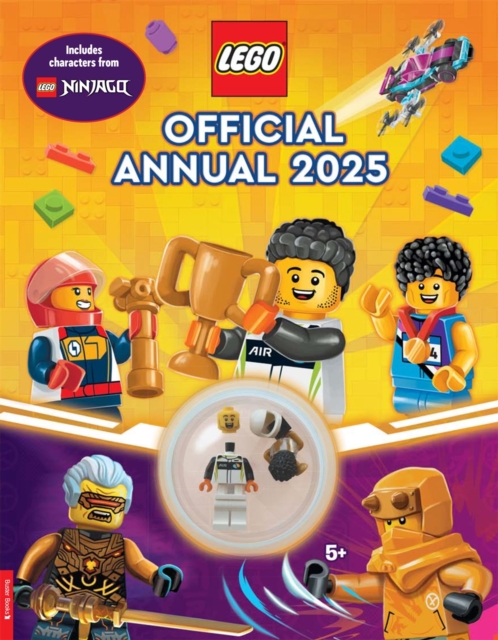 LEGO® Books: Official Annual 2025 (with racing driver minifigure and trophy), Hardback Book