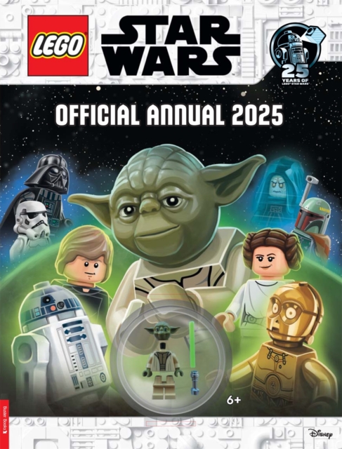 LEGO® Star Wars™: Official Annual 2025 (with Yoda minifigure and lightsaber), Hardback Book