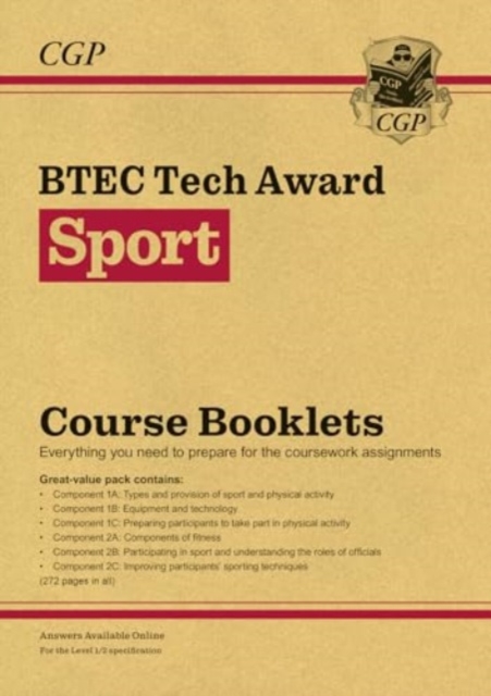 New BTEC Tech Award in Sport: Course Booklets Pack (with Online Edition), Multiple-component retail product, part(s) enclose Book