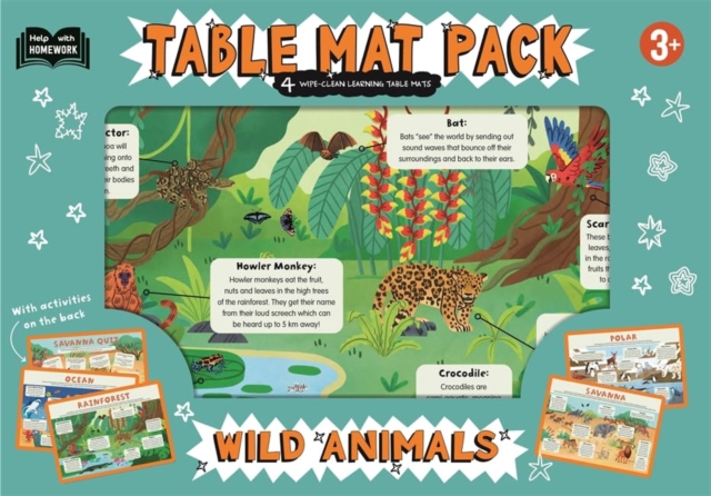 3+ Wild Animals, Wallchart Book