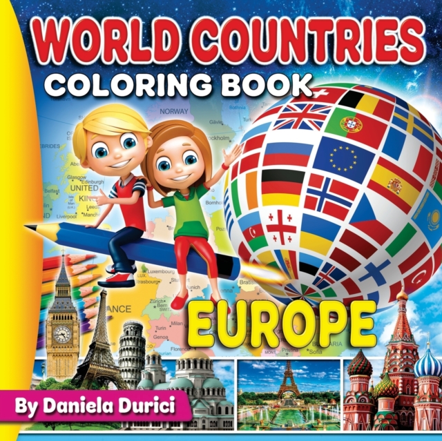 World Countries Coloring Book Europe : Coloring Book Europe, Paperback / softback Book