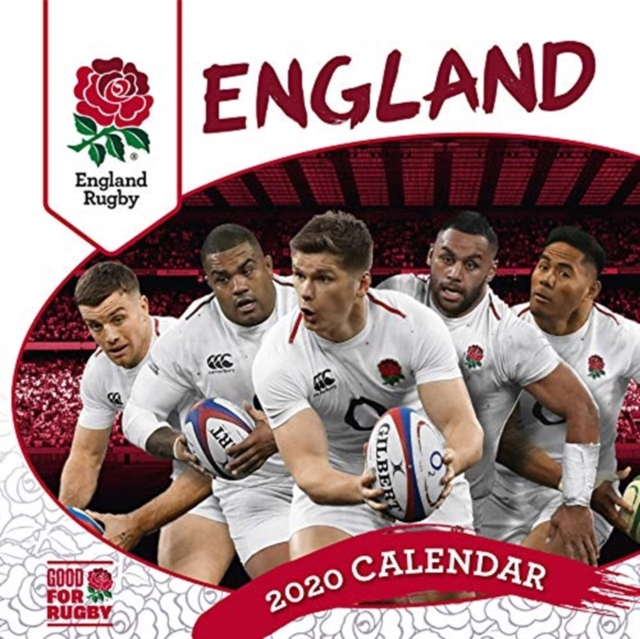 England Rugby Union 2020 Calendar - Official Square Wall Format Calendar, Calendar Book