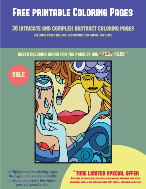 Free Printable Coloring Pages (36 Intricate and Complex Abstract Coloring Pages) : 36 Intricate and Complex Abstract Coloring Pages: This Book Has 36 Abstract Coloring Pages That Can Be Used to Color, Paperback / softback Book