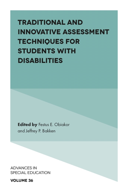 Traditional and Innovative Assessment Techniques for Students with Disabilities, Hardback Book