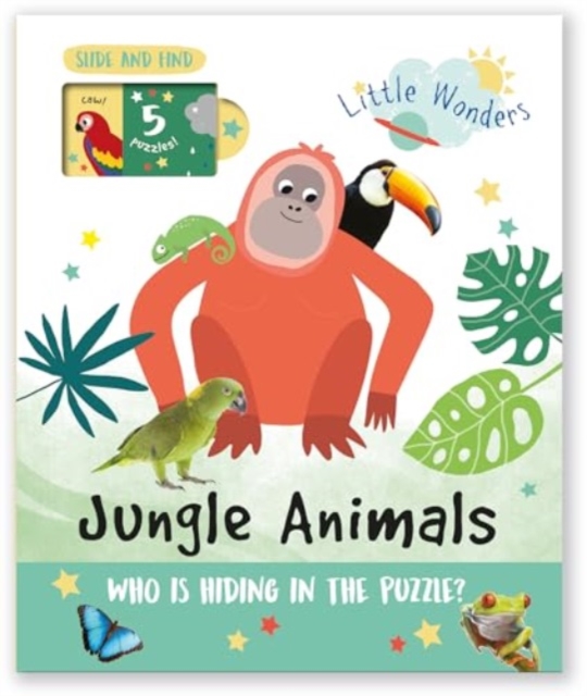 Jungle Animals : Who is Hiding in the Puzzle?, Board book Book