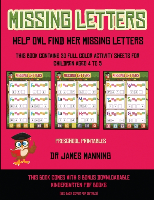 Preschool Printables (Missing letters - Help Owl find her missing ...