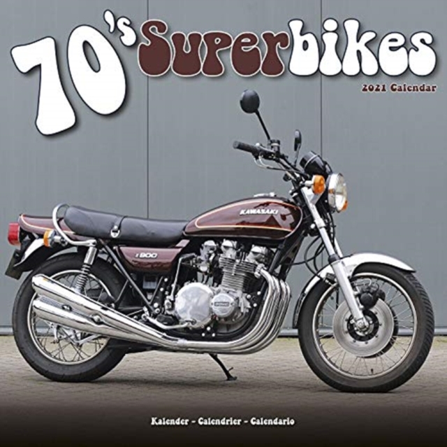 70'S Superbikes 2021 Wall Calendar, Calendar Book