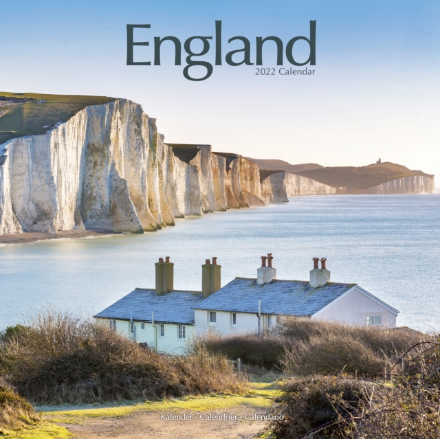 England 2022 Wall Calendar, Calendar Book