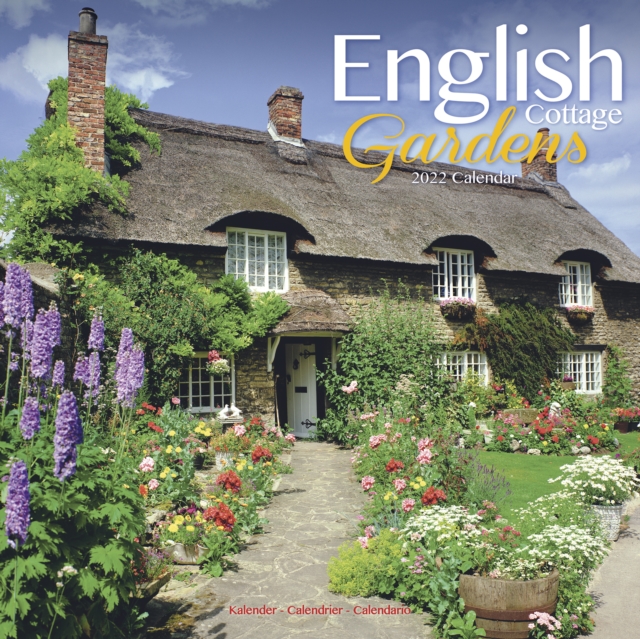 English Cottage Gardens 2022 Wall Calendar, Calendar Book
