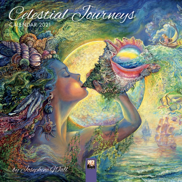 Celestial Journeys by Josephine Wall Mini Wall calendar 2021 (Art Calendar), Calendar Book
