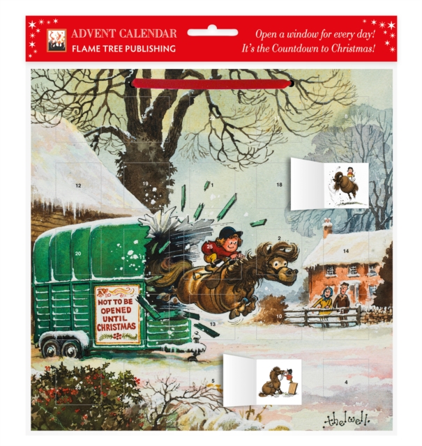 Norman Thelwell: Pony Cavalcade Advent Calendar (with stickers), Calendar Book