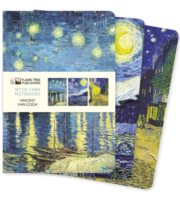 Vincent van Gogh Set of 3 Midi Notebooks, Notebook / blank book Book