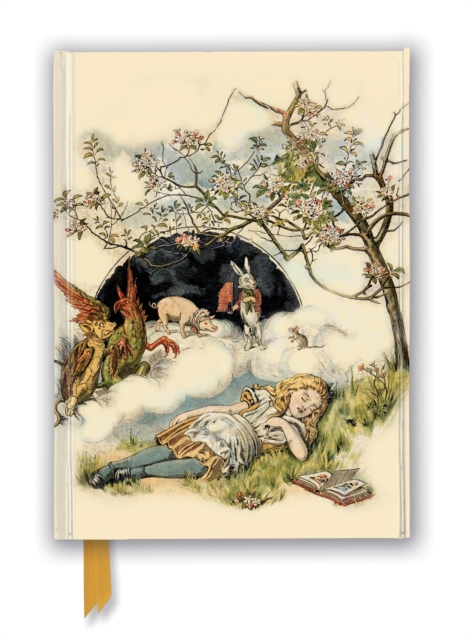 British Library: Alice Asleep, from Alice’s Adventures in Wonderland (Foiled Journal), Notebook / blank book Book