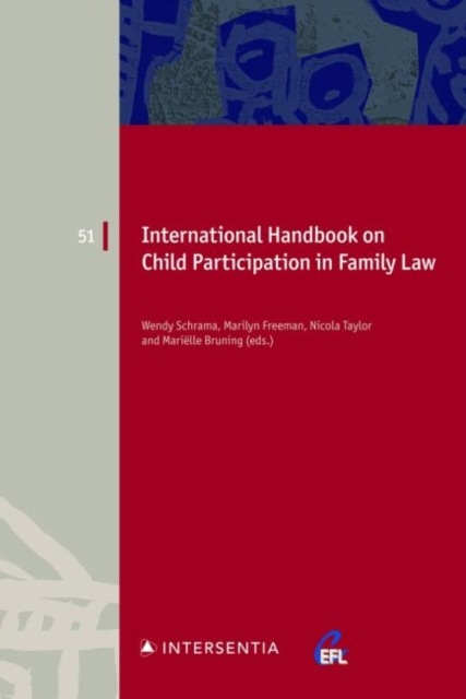 International Handbook on Child Participation in Family Law, 51, Paperback / softback Book