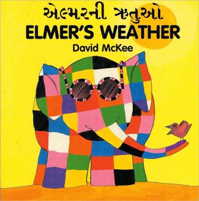 Elmer's Weather (English-Gujarati), Board book Book