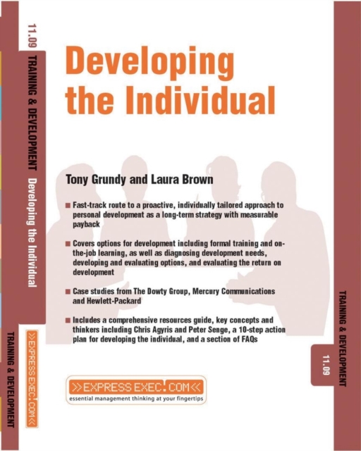 Developing the Individual : Training and Development 11.9, PDF eBook