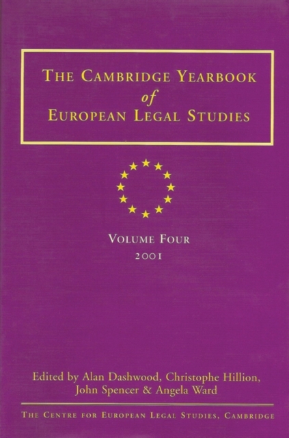 Cambridge Yearbook of European Legal Studies : Vol. 4, Hardback Book