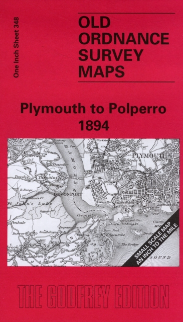 Plymouth to Polperro 1894 : One Inch Sheet 348, Sheet map, folded Book