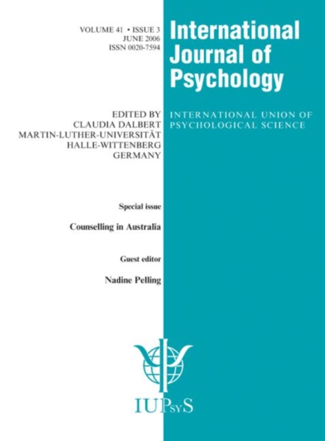 Counselling in Australia : A Special Issue of the International Journal of Psychology, Paperback / softback Book