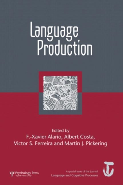 Language Production: First International Workshop on Language Production : A Special Issue of Language and Cognitive Processes, Hardback Book