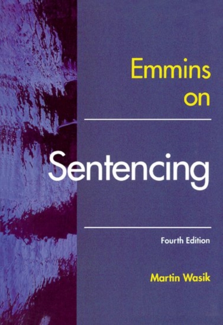 Emmins on Sentencing, Paperback / softback Book