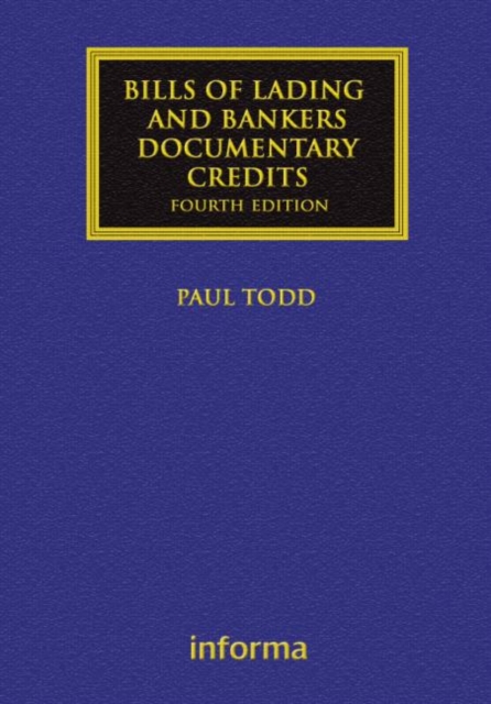 Bills of Lading and Bankers' Documentary Credits, Hardback Book
