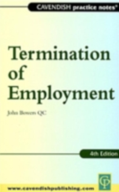 Practice Notes on Termination of Employment Law, PDF eBook