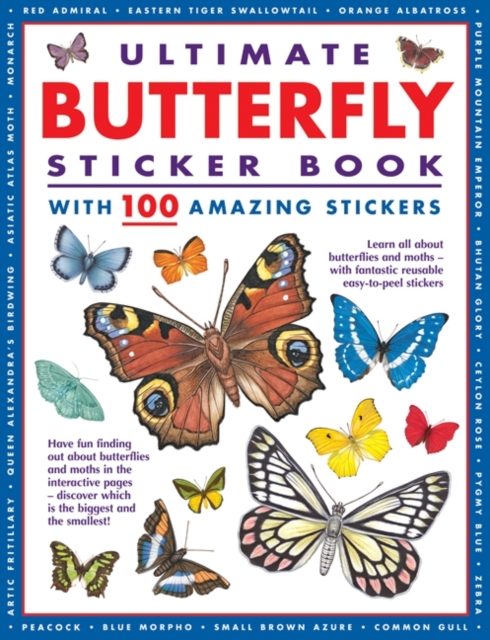 Ultimate Butterfly Sticker Book : With 100 Amazing Stickers, Pamphlet Book