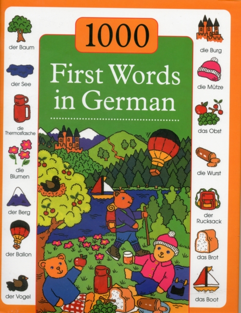 1000 First Words in German, Hardback Book