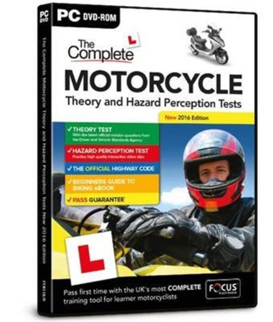 The Complete Motorcycle Theory and Hazard Perception Tests, DVD-ROM Book