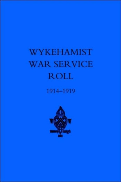 Wykehamist War Service Roll, Paperback / softback Book
