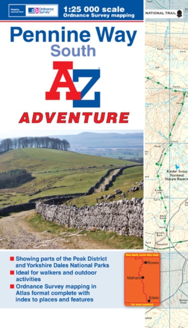 Penine Way (South) Adventure Atlas, Paperback Book