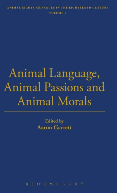 Animal Language, Animal Passions and Animal Morals, Hardback Book