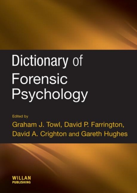 Dictionary of Forensic Psychology, Hardback Book