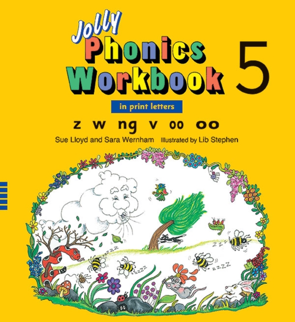 Jolly Phonics Workbook 5 : in Print Letters (American English edition), Paperback Book