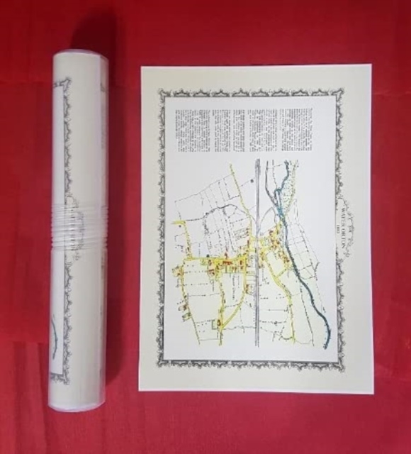 Water Orton 1882 - Old Map Supplied Rolled in a Clear Two Part Screw Presentation Tube - Print Size 45cm x 32cm, Sheet map, rolled Book
